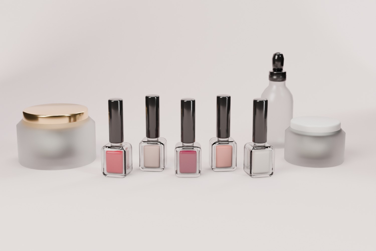 Cosmetics, Personal Care & Nail glass packaging